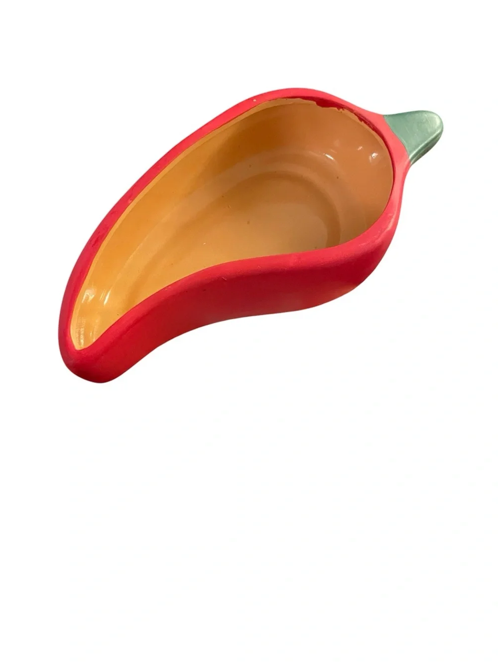 🌶️Ceramic Chili Pepper Dish in Red and Green.